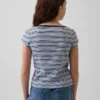 Παιδικό T-shirt με κοντά μανίκια και εφαρμοστή γραμμή