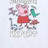 Παιδικό T-shirt με κοντά μανίκια και σχέδιο «Peppa Pig Dinosaur Expert»