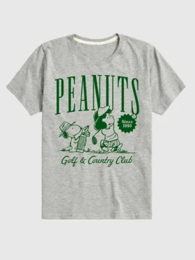 Παιδικό T-shirt με κοντά μανίκια «Peanuts Golf Club»