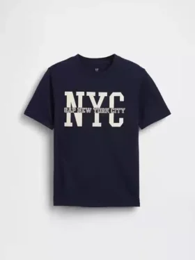 Παιδικό T-shirt με λογότυπο Gap NYC