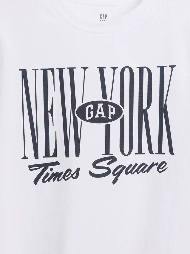 Παιδικό T-shirt με λογότυπο Gap NYC