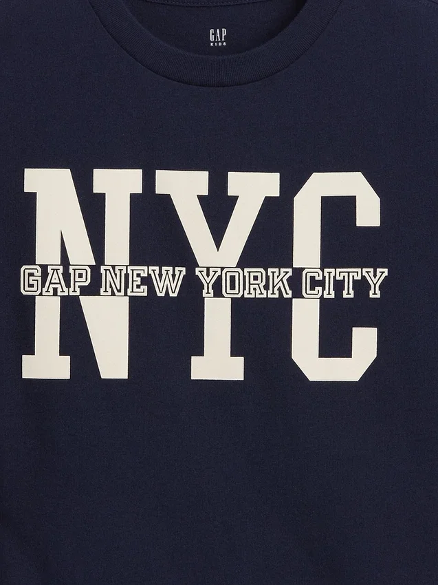 Παιδικό T-shirt με λογότυπο Gap NYC