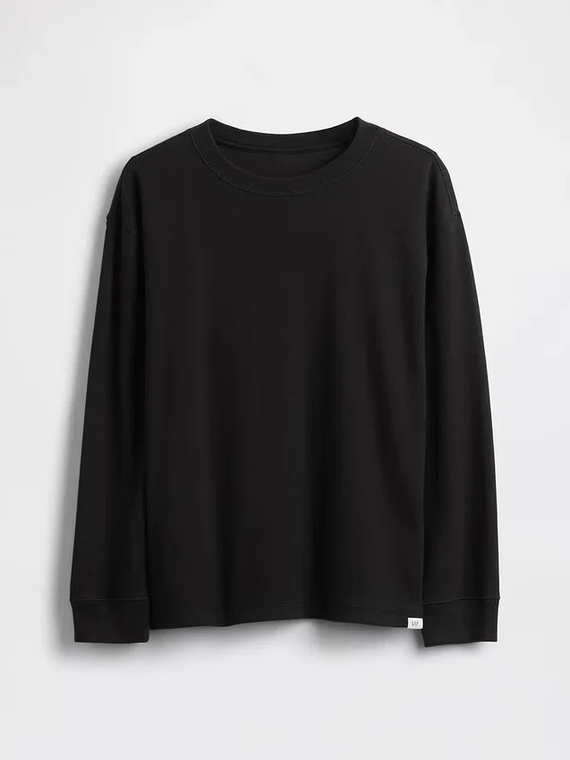 Παιδικό T-shirt με πλέξη «waffle»