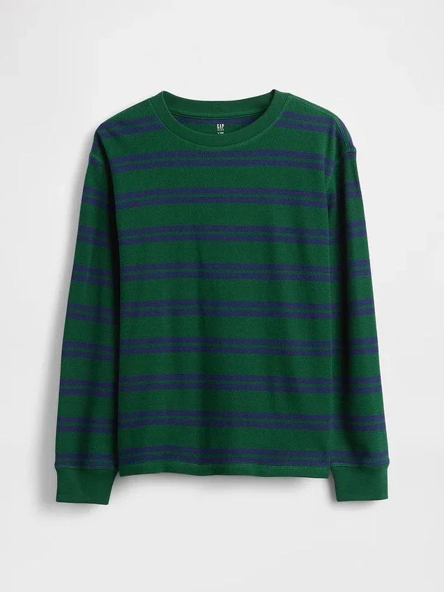 Παιδικό T-shirt με πλέξη «waffle»