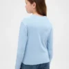 Παιδικό T-shirt με ραβδωτό γιακά
