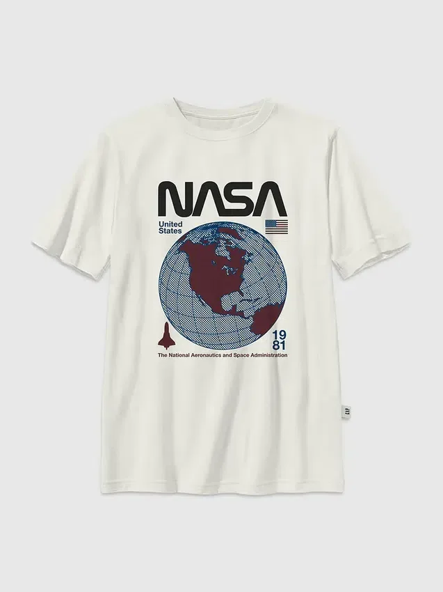 Παιδικό T-shirt με ρετρό γραφικό της NASA
