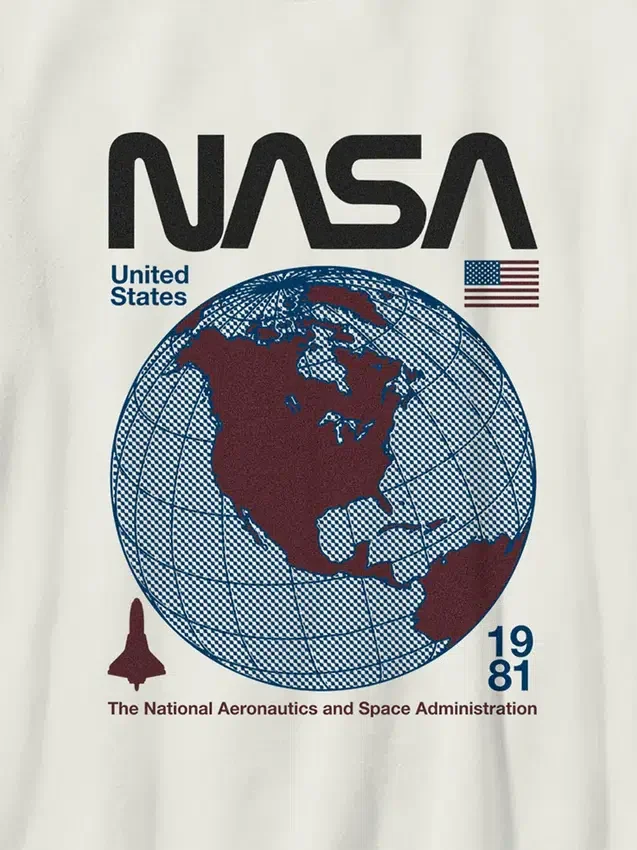 Παιδικό T-shirt με ρετρό γραφικό της NASA
