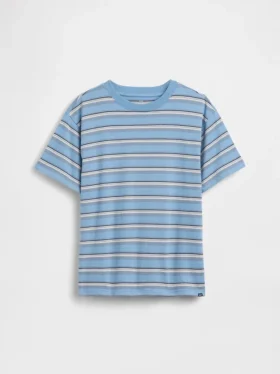Παιδικό T-shirt με ρίγες σε χαλαρή γραμμή
