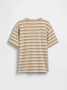 Παιδικό T-shirt με ρίγες σε χαλαρή γραμμή