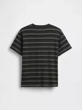 Παιδικό T-shirt με ρίγες σε χαλαρή γραμμή