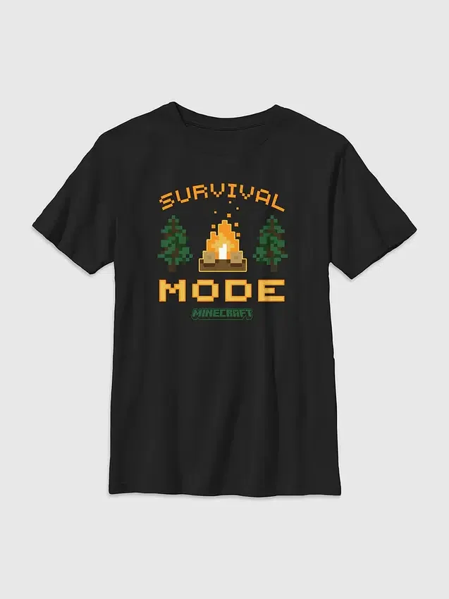 Παιδικό T-shirt με σχέδιο από το «Minecraft Survival Mode»