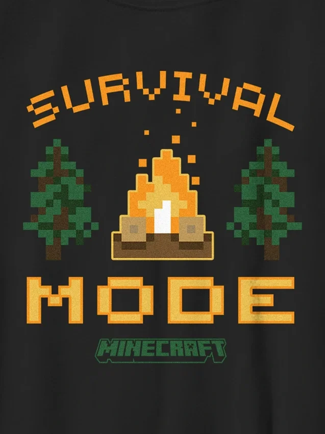 Παιδικό T-shirt με σχέδιο από το «Minecraft Survival Mode»