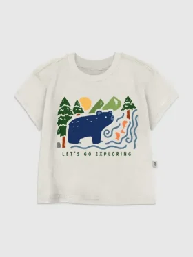 Παιδικό T-shirt με σχέδιο «Bear in Woods»