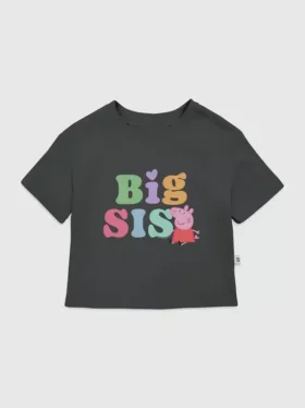 Παιδικό T-shirt με σχέδιο «Big Sis» της Peppa Pig