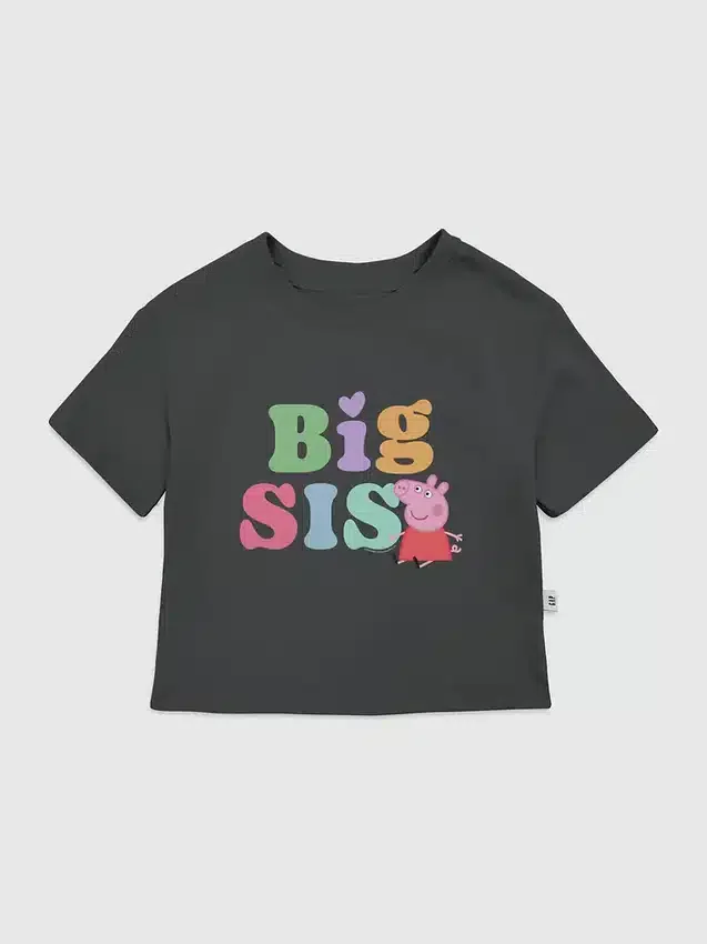 Παιδικό T-shirt με σχέδιο «Big Sis» της Peppa Pig