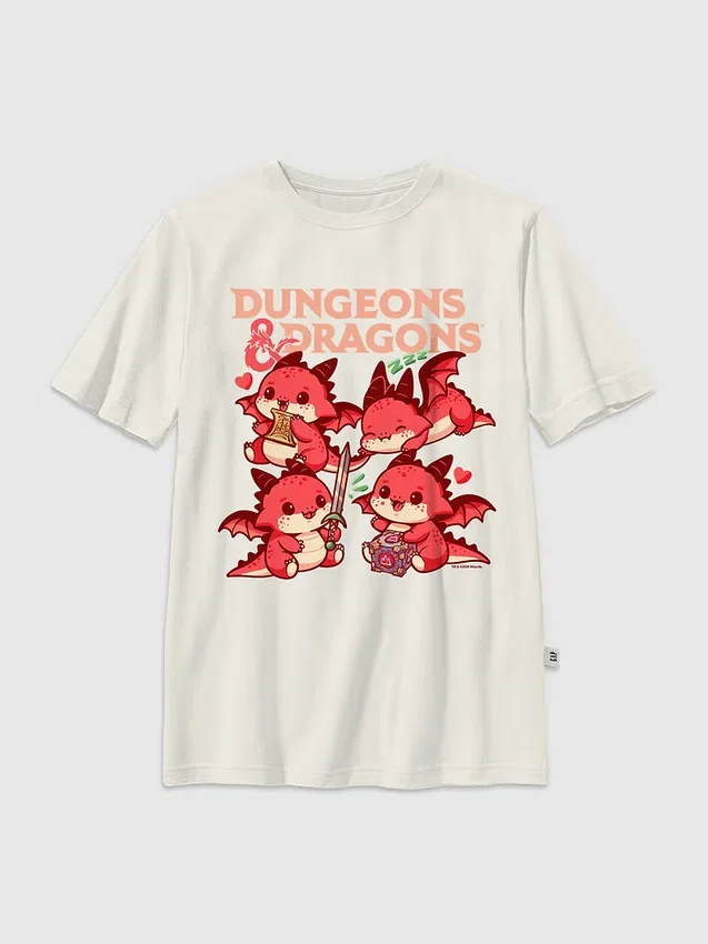 Παιδικό T-shirt με σχέδιο «Dungeons and Dragons» σε στυλ «Chibi»