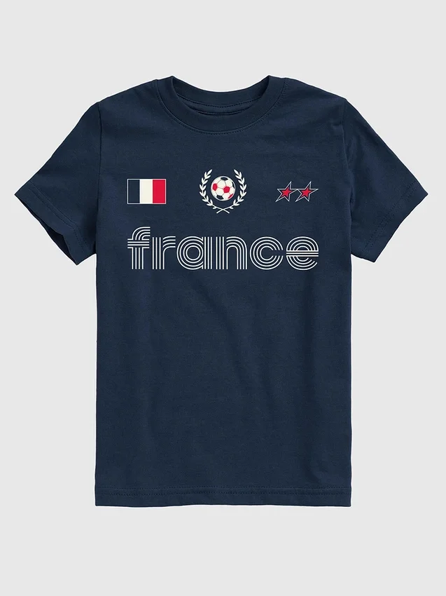 Παιδικό T-shirt με σχέδιο φανέλας ποδοσφαίρου της Γαλλίας