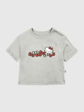 Παιδικό T-shirt με σχέδιο Hello Kitty και φιόγκους