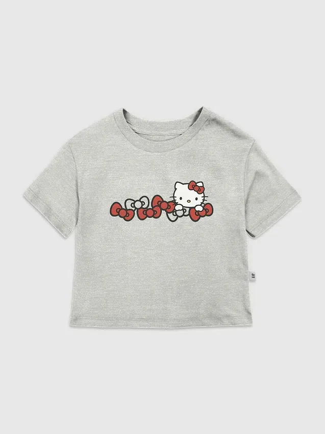 Παιδικό T-shirt με σχέδιο Hello Kitty και φιόγκους