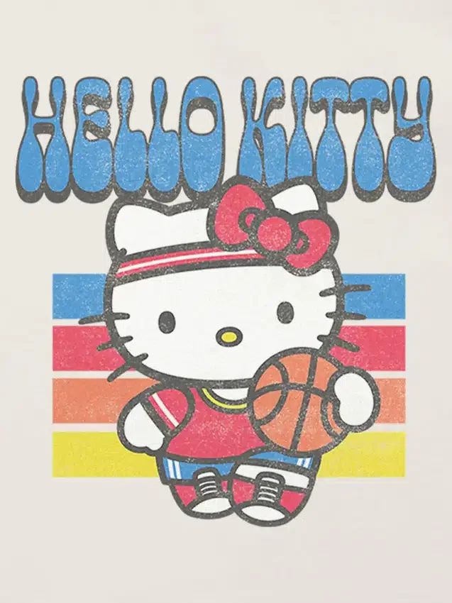 Παιδικό T-shirt με σχέδιο Hello Kitty και μπάσκετ