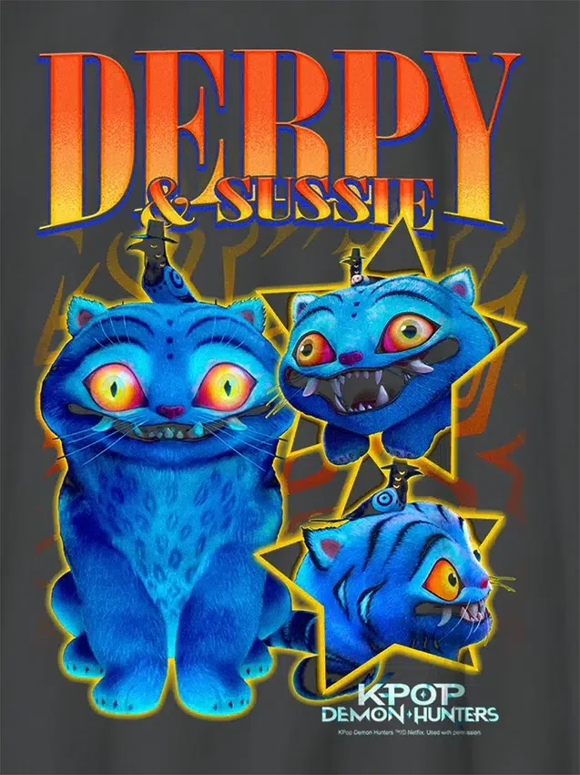 Παιδικό T-shirt με σχέδιο «K-Pop Demon Hunters Derpy Y2K»