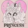 Παιδικό T-shirt με σχέδιο καρδιάς Disney Princess