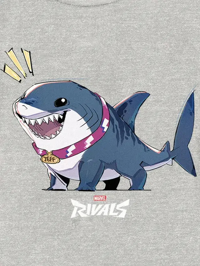 Παιδικό T-shirt με σχέδιο «Marvel Rivals: Jeff the Shark»