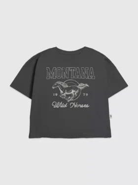 Παιδικό T-shirt με σχέδιο «Montana Wild Horse»