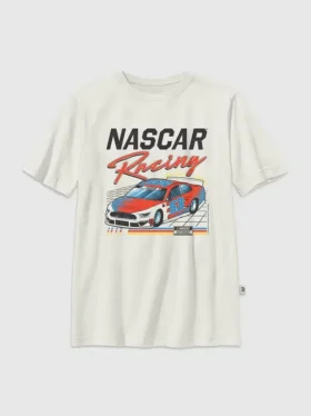 Παιδικό T-shirt με σχέδιο «Nascar Retro Racer»