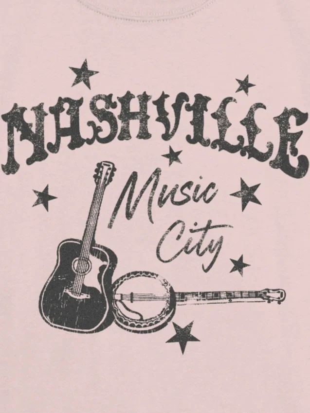 Παιδικό T-shirt με σχέδιο «Nashville Music City»