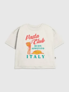 Παιδικό T-shirt με σχέδιο Pasta Club
