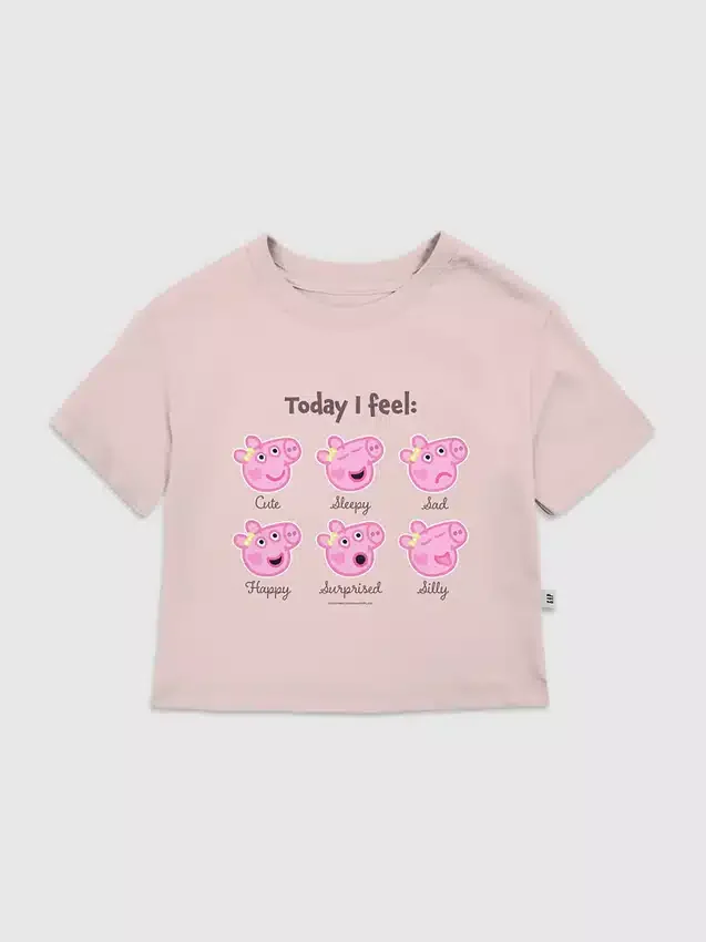 Παιδικό T-shirt με σχέδιο Peppa Pig «Moods»