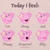 Παιδικό T-shirt με σχέδιο Peppa Pig «Moods»