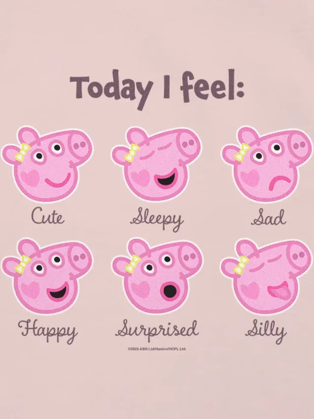 Παιδικό T-shirt με σχέδιο Peppa Pig «Moods»