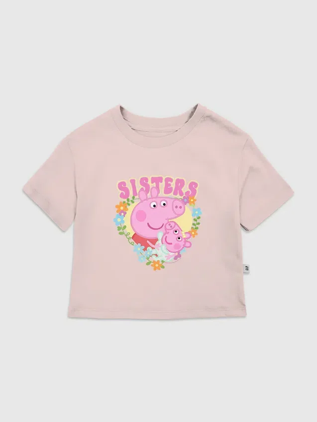 Παιδικό T-shirt με σχέδιο Peppa Pig «Sisters»