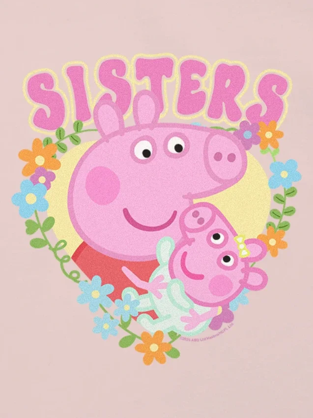 Παιδικό T-shirt με σχέδιο Peppa Pig «Sisters»