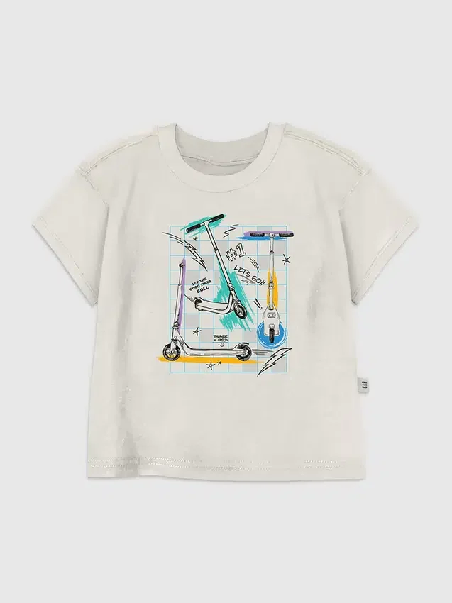 Παιδικό T-shirt με σχέδιο «Scooter Grid»