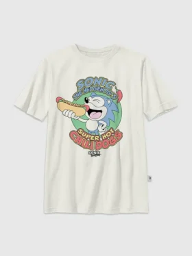 Παιδικό T-shirt με σχέδιο «Sonic the Hedgehog Chilidogs»