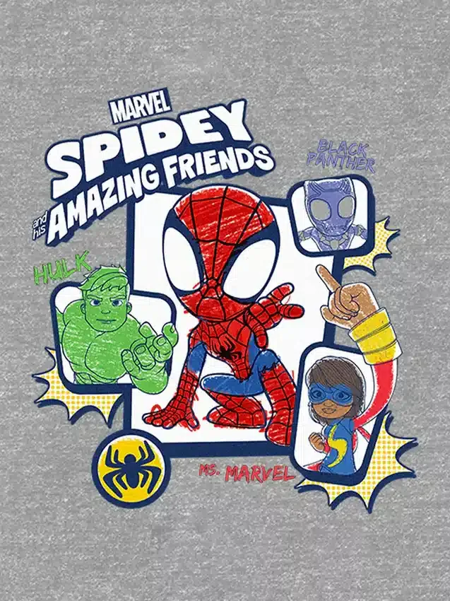 Παιδικό T-shirt με σχέδιο «Spidey and His Amazing Friends»