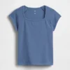 Παιδικό T-shirt με τετράγωνο λαιμό
