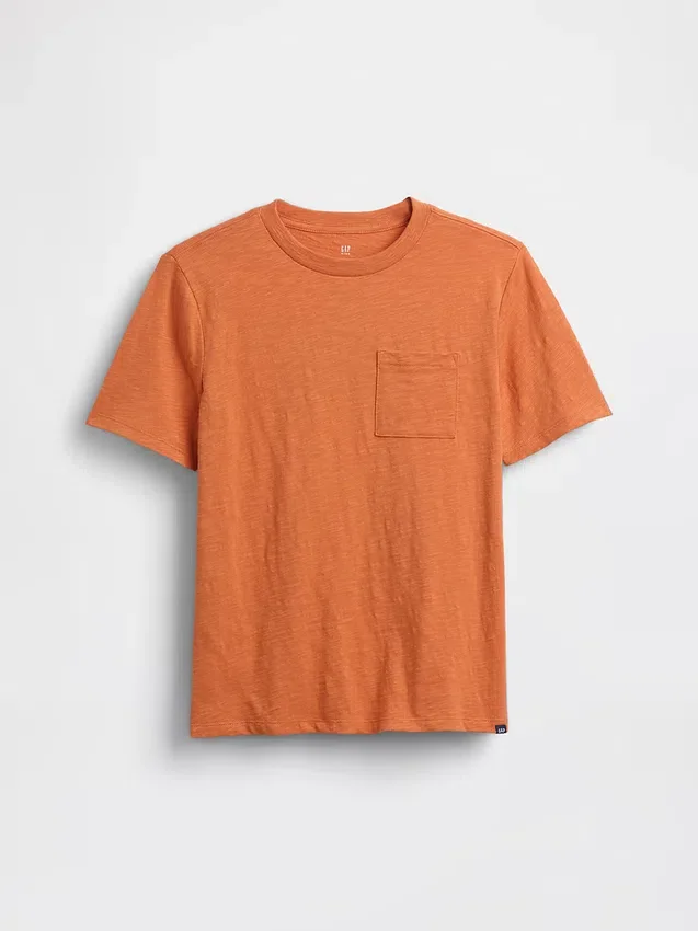 Παιδικό T-shirt με τσέπη από βιολογικό βαμβάκι