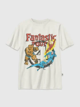 Παιδικό T-shirt με vintage γραφικό Fantastic Four
