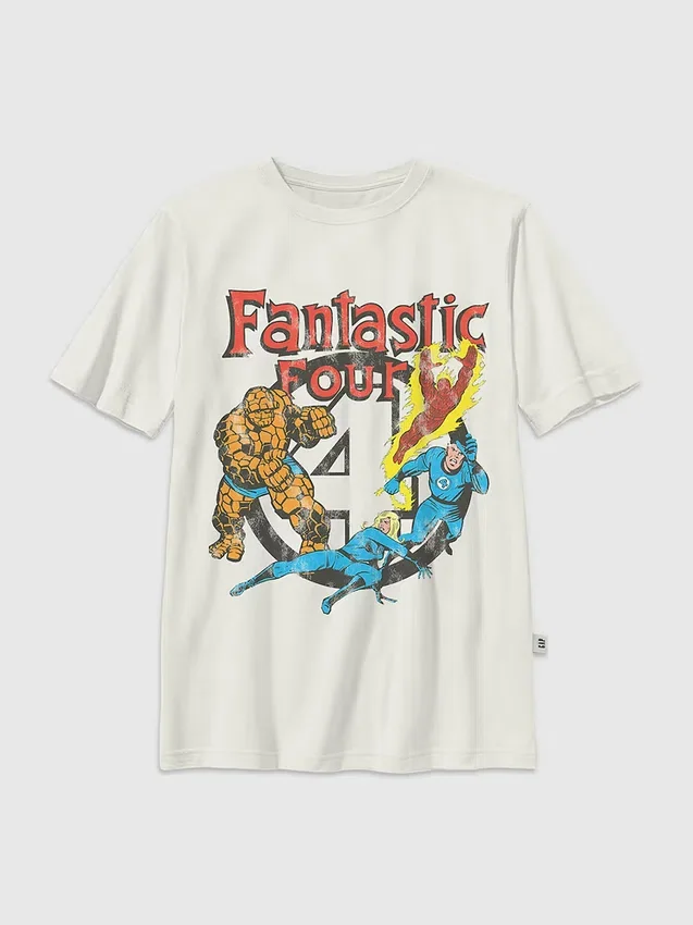 Παιδικό T-shirt με vintage γραφικό Fantastic Four