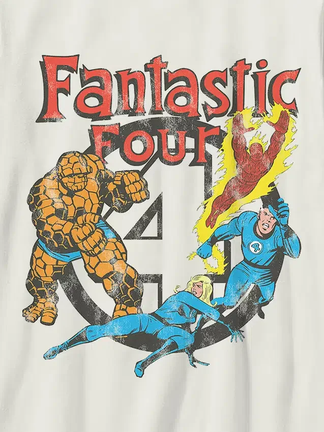 Παιδικό T-shirt με vintage γραφικό Fantastic Four