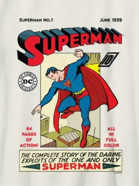 Παιδικό T-shirt με vintage γραφικό κόμικ του Superman