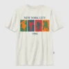 Παιδικό T-shirt με vintage σχέδιο «Winter Sports»