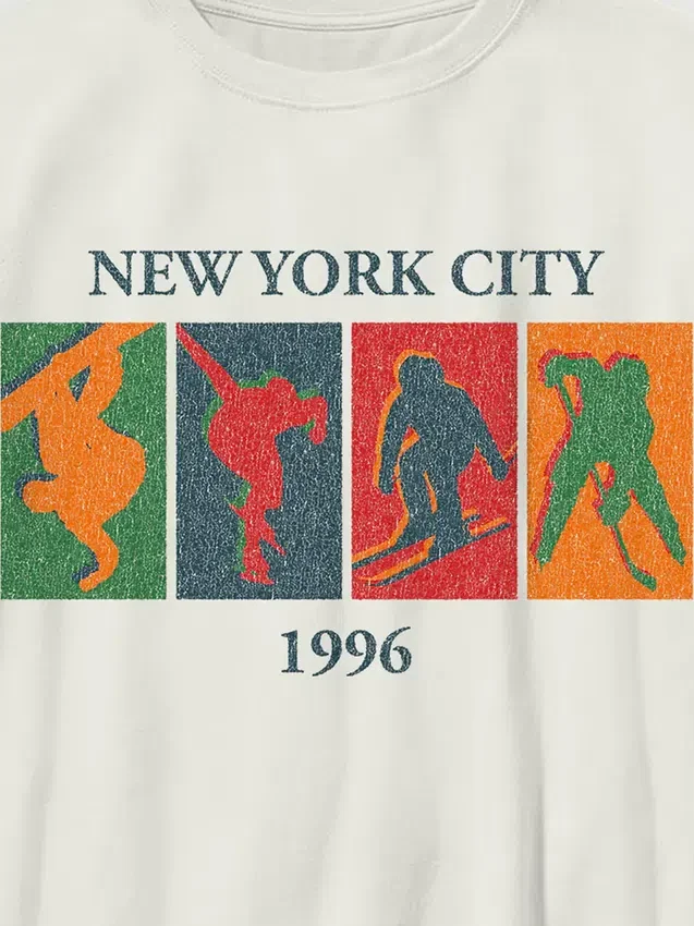 Παιδικό T-shirt με vintage σχέδιο «Winter Sports»