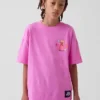 Παιδικό T-shirt Super Mario με χαλαρή γραμμή και γραφικά