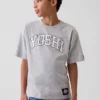 Παιδικό T-shirt Super Mario με χαλαρή γραμμή και γραφικά