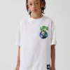 Παιδικό T-shirt Super Mario με χαλαρή γραμμή και γραφικά